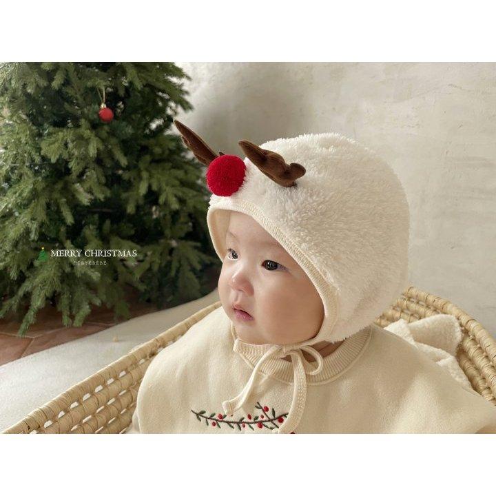 【兩件免運】韓國🇰🇷童裝 Hibyebebe 小麋鹿帽帽 兒童帽子 寶寶帽子 聖誕節   聖誕老公公 韓國代購-細節圖3