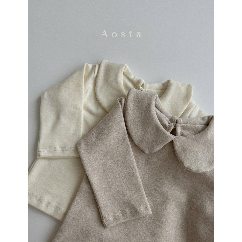 【兩件免運】韓國🇰🇷童裝 Aosta 可愛小翻領上衣 兒童上衣 兒童內搭 女童上衣 女童內搭 女童穿搭 韓國代購-細節圖3