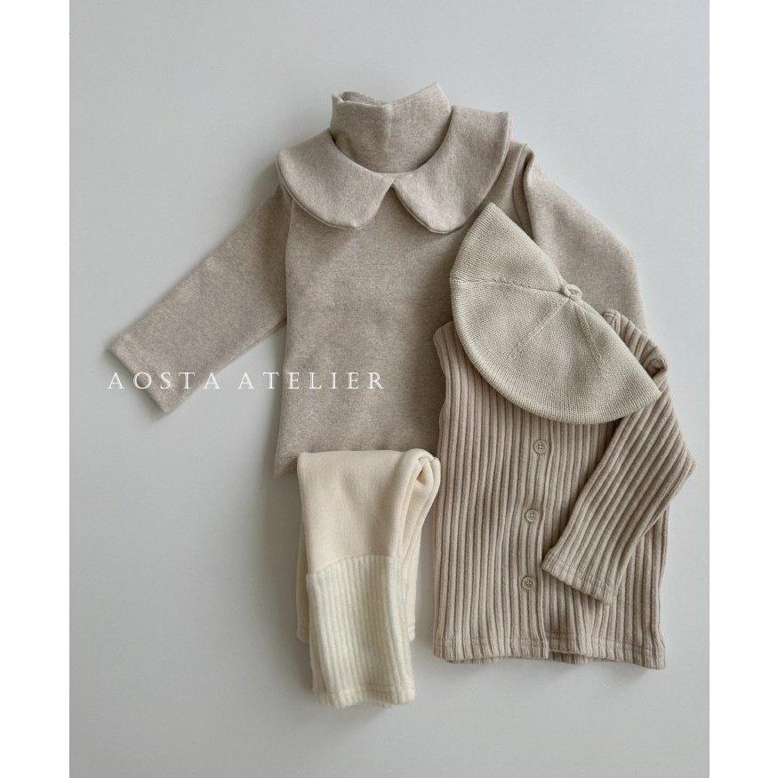 【兩件免運】韓國🇰🇷童裝 Aosta 可愛小翻領上衣 兒童上衣 兒童內搭 女童上衣 女童內搭 女童穿搭 韓國代購-細節圖5