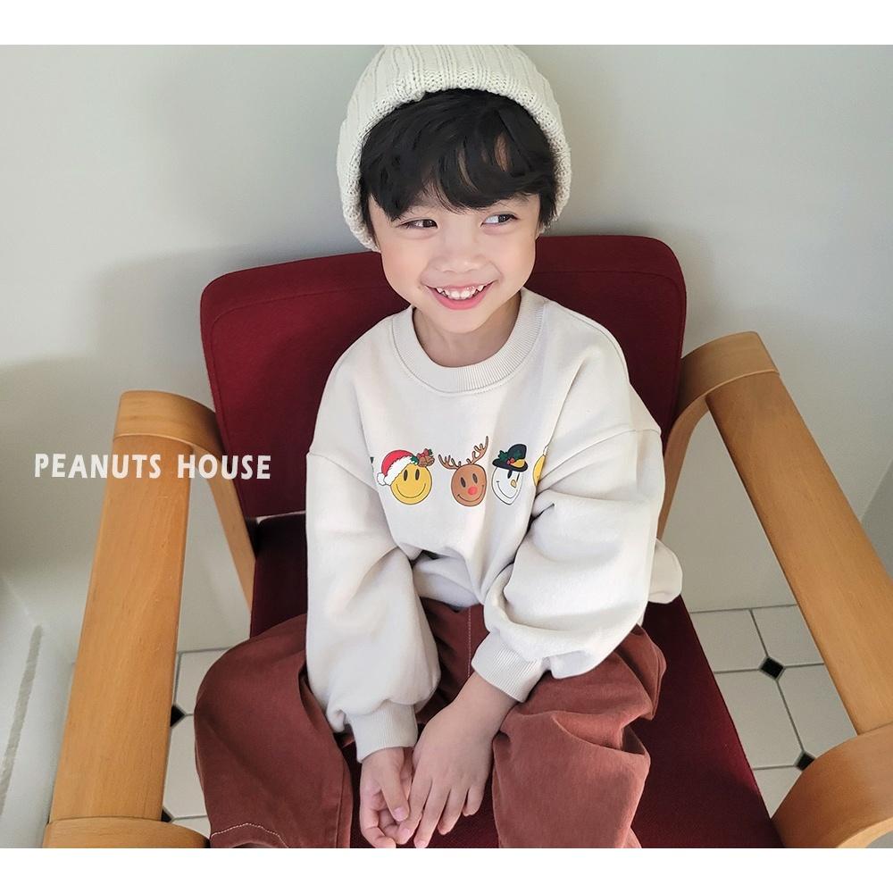 【兩件免運】韓國🇰🇷童裝 聖誕節微笑上衣 聖誕節服裝 兒童造型服 可愛造型服 紅色上衣 綠色上衣 聖誕老公公 韓國代購-細節圖4