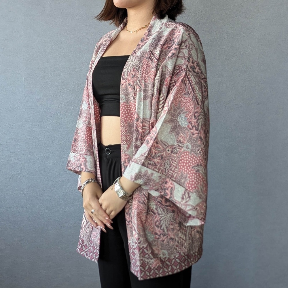 NAKURA 輕薄涼爽和服罩衫 - Pink 粉紅 - NAK004-細節圖2