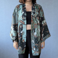 NAKURA 輕薄涼爽和服罩衫 - Verdigris Green 銅綠 - NAK006