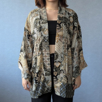 NAKURA 輕薄涼爽和服罩衫 - Gold Green 金綠 - NAK008