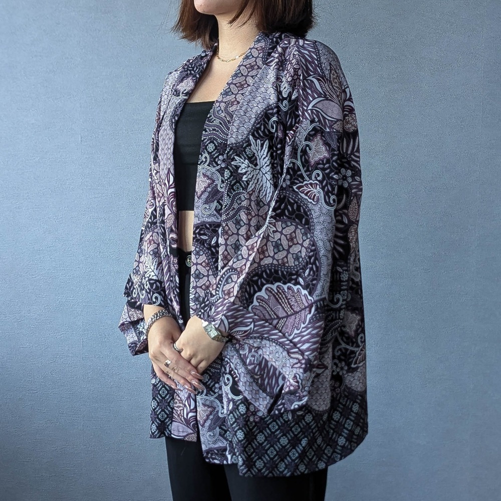 NAKURA 輕薄涼爽和服罩衫 -Light Violet 紫 - NAK009-細節圖2