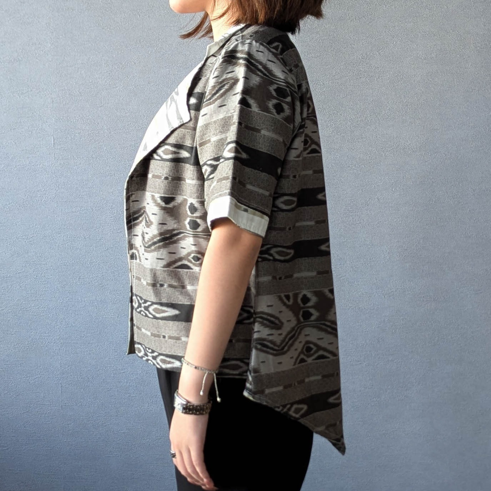 SAVA 中袖西裝外套上衣 - Gray 灰 - SAV001-細節圖3