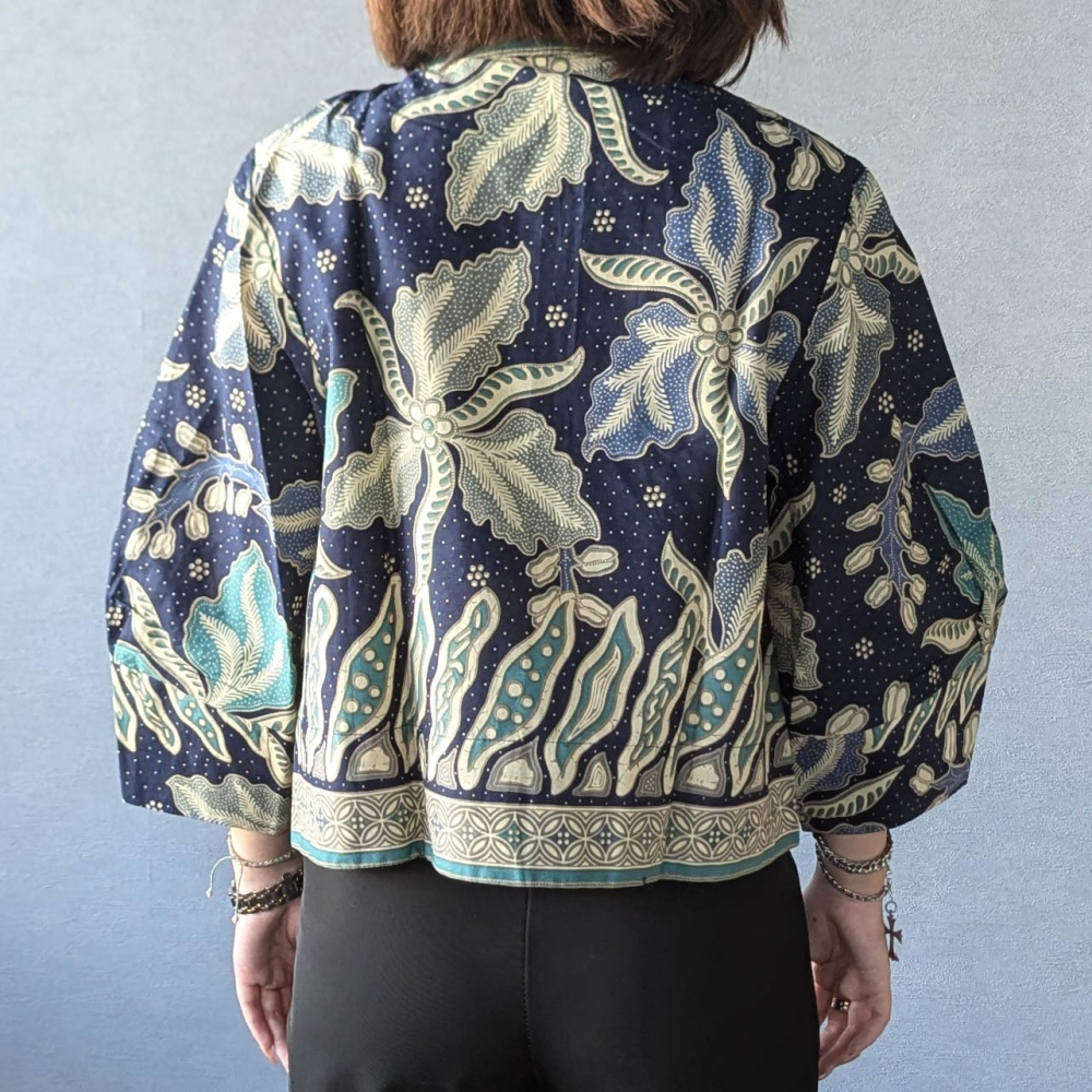 YURA 知性泡泡袖短外套 - Midnight Blue 寧靜夜空 - YUR012-細節圖5