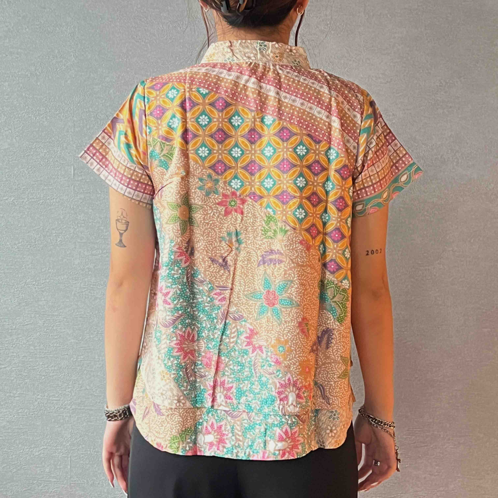 【INBATIC】KUSUMA - Yellow 黃 - Batik Layered Top 雙層上衣-細節圖4