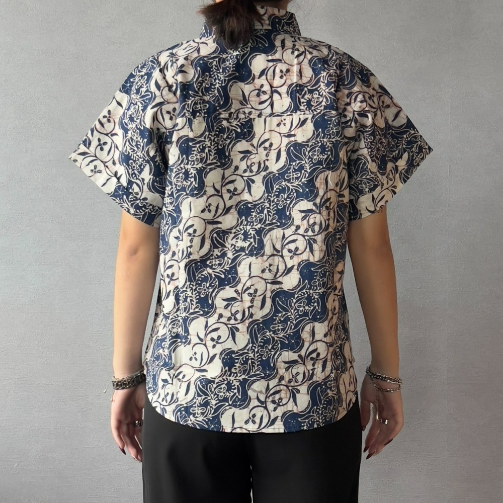 【INBATIC】MIRA - Sea Marble 海清 - Batik Shirt 上衣-細節圖4