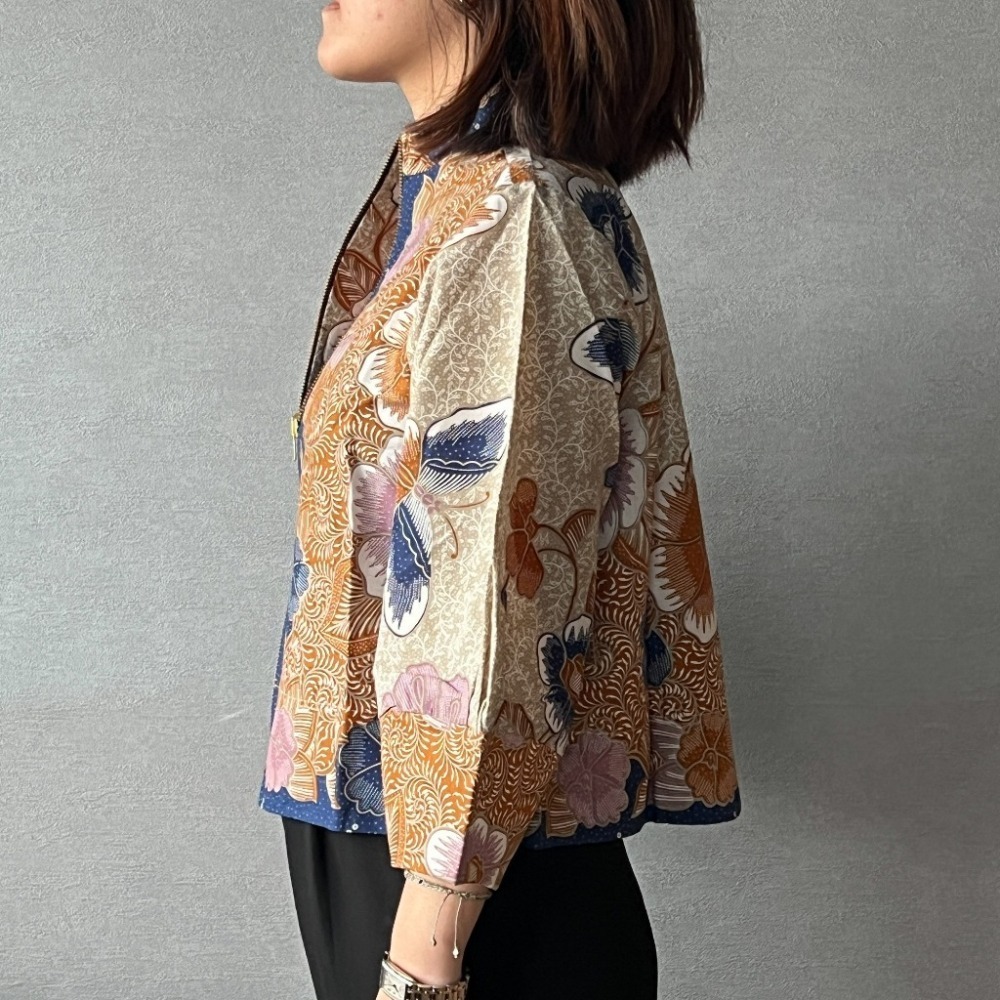 【INBATIC】YURA - BATIK OUTER 知性泡泡袖短外套 - Golden Blue 金藍-細節圖3