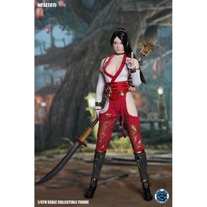 拆檢 SUPER DUCK set075 龍之巫女 1/6 配件包 +S10D 1/6 包膠素體-細節圖7