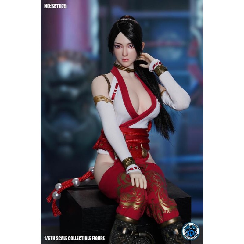 拆檢 SUPER DUCK set075 龍之巫女 1/6 配件包 +S10D 1/6 包膠素體-細節圖8