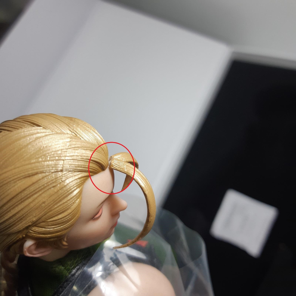 拆檢 PLAY TOY 格鬥女戰士 快打旋風 倩咪 P020-A 綠色 1/6 12吋 包膠可動人偶-細節圖5