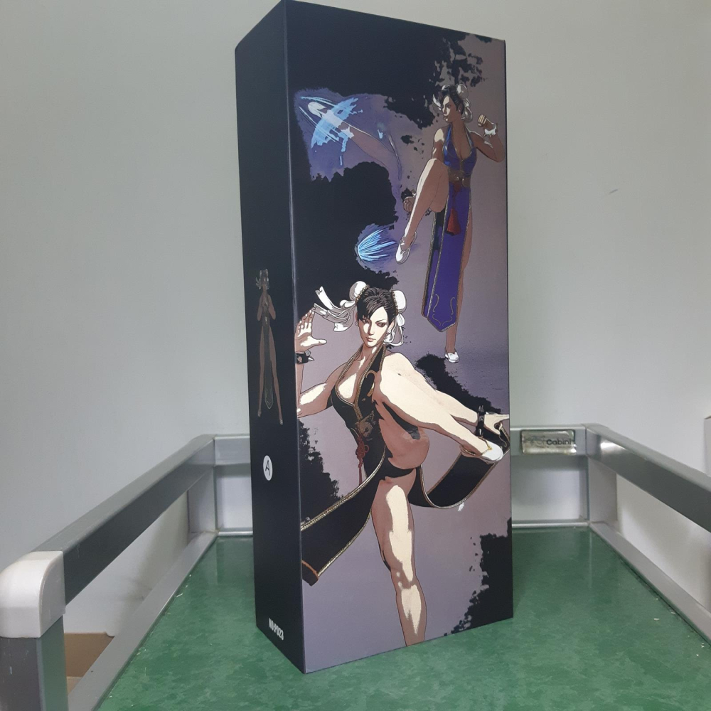 拆檢 PLAY TOY 格鬥女神2.0 快打旋風 春麗 P023A 黑衣 1/6 12吋 包膠可動人偶-細節圖8