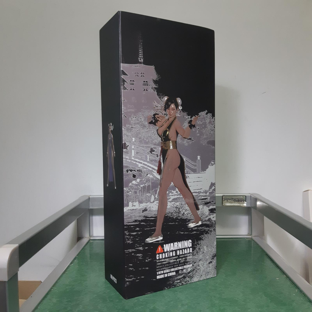 拆檢 PLAY TOY 格鬥女神2.0 快打旋風 春麗 P023A 黑衣 1/6 12吋 包膠可動人偶-細節圖9