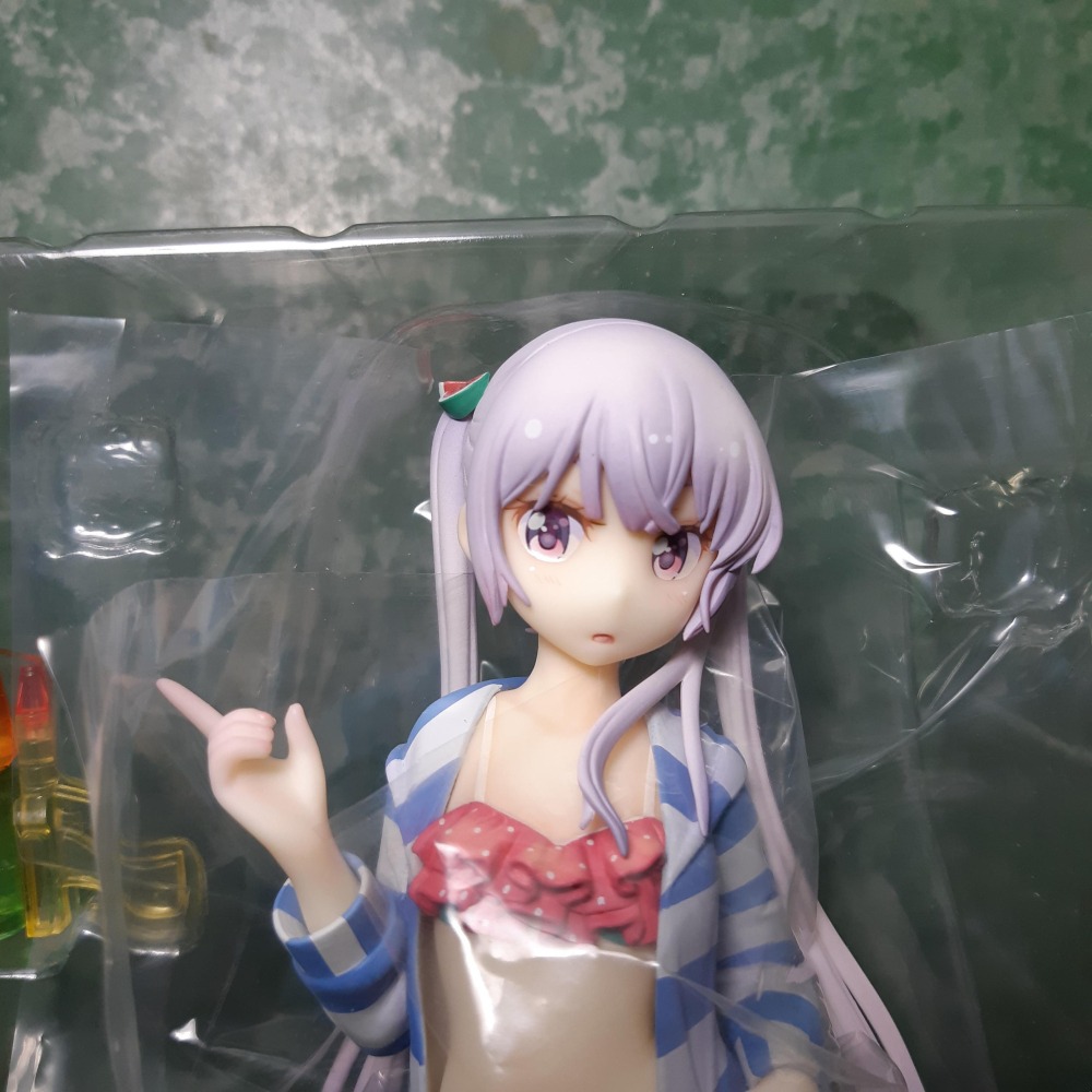 代理版 已拆 AQUAMARINE NEW GAME! 涼風青葉 泳裝 1/8 PVC 完成品-細節圖5