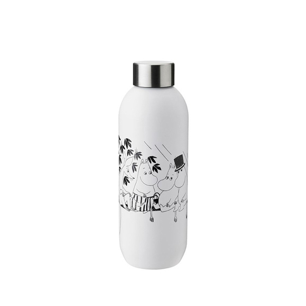 丹麥Stelton│嚕嚕米 Moomin x Keep Cool 隨身瓶-白色-750ml-細節圖2
