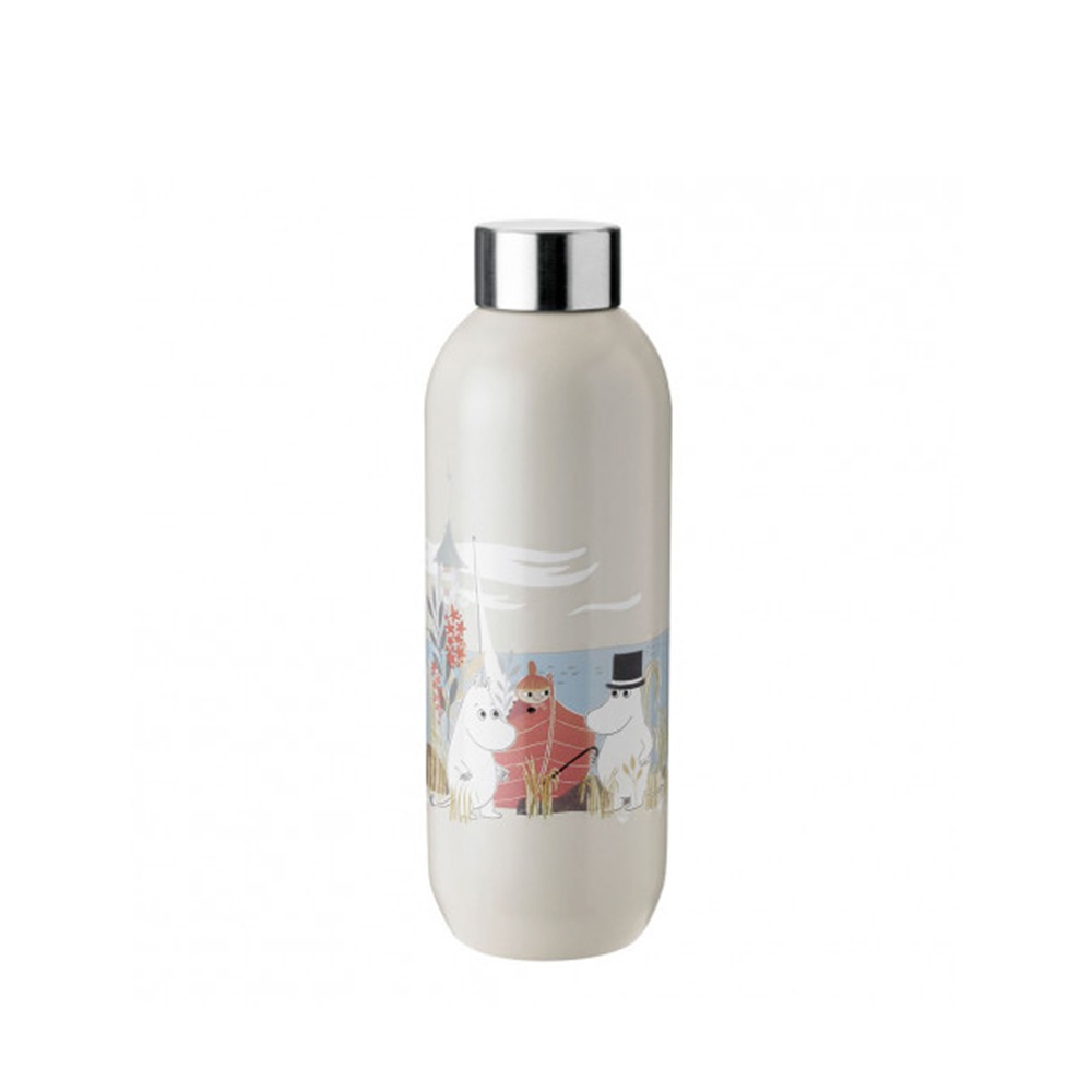 丹麥Stelton│嚕嚕米 Moomin x Keep Cool 隨身瓶-沙色-750ml-細節圖2
