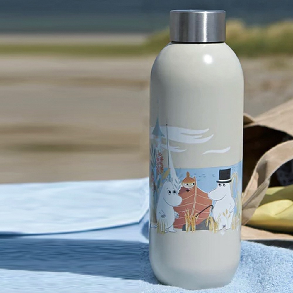 丹麥Stelton│嚕嚕米 Moomin x Keep Cool 隨身瓶-沙色-750ml-細節圖3