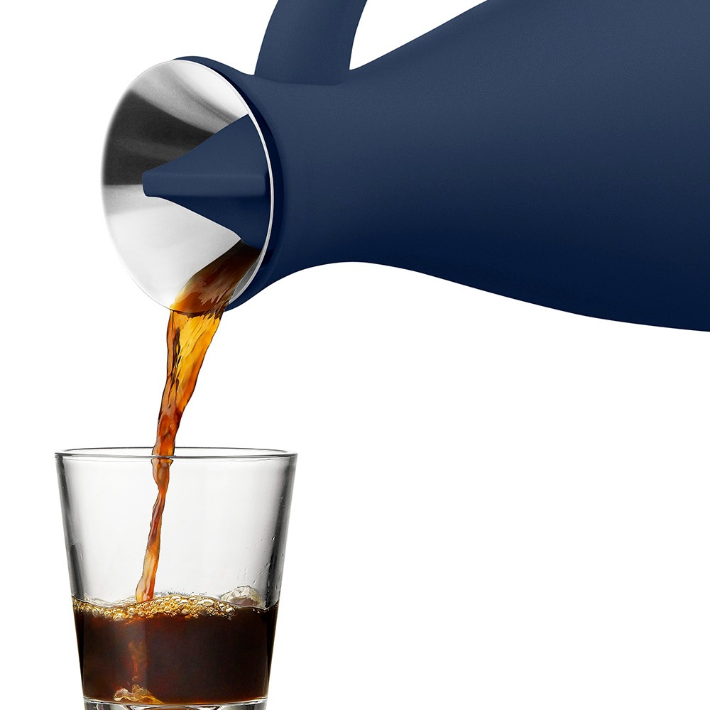 丹麥Eva Solo│細脖真空保溫壺1L-藍-細節圖4