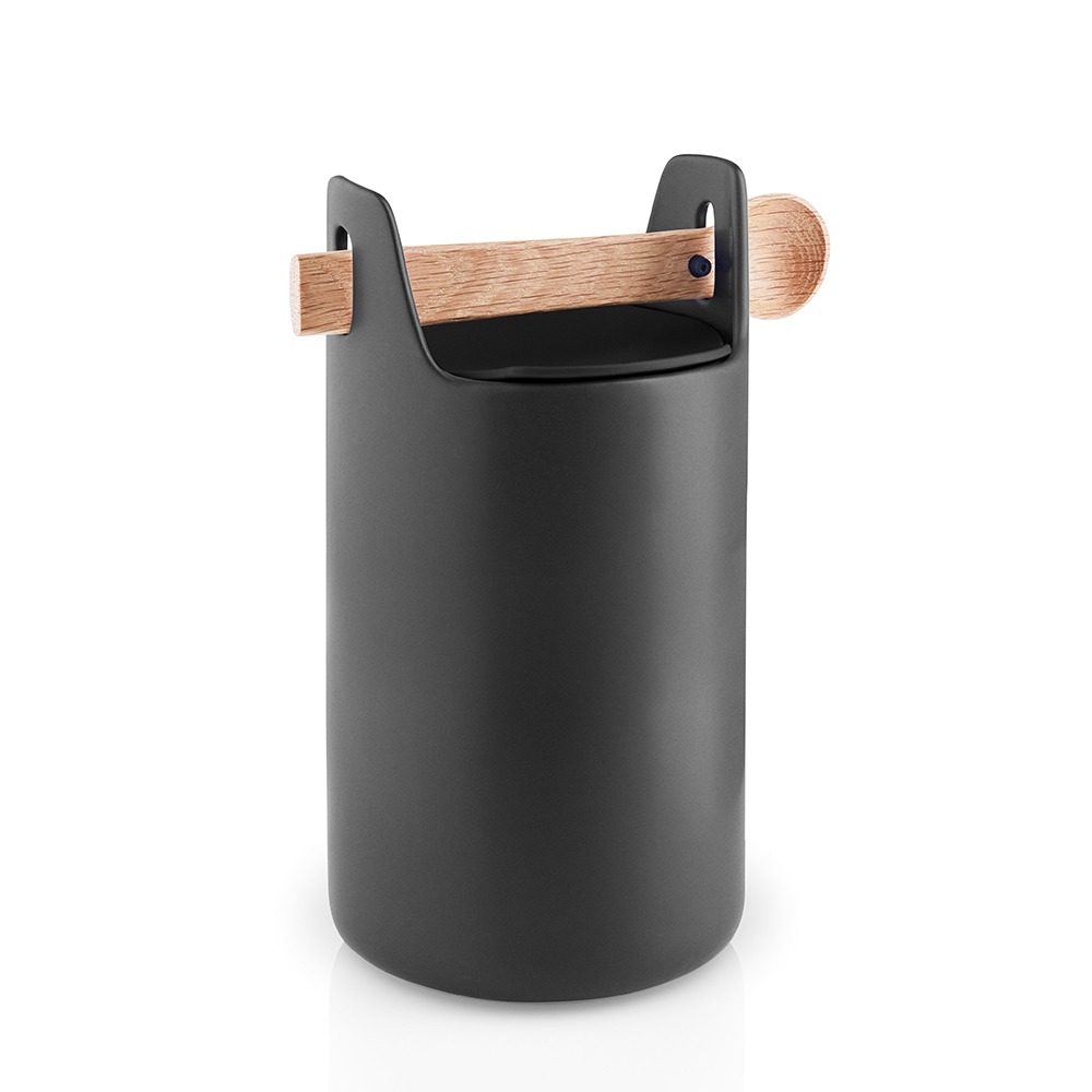 丹麥Eva Solo│收納工具筒附蓋+湯匙-20cm-黑-細節圖3