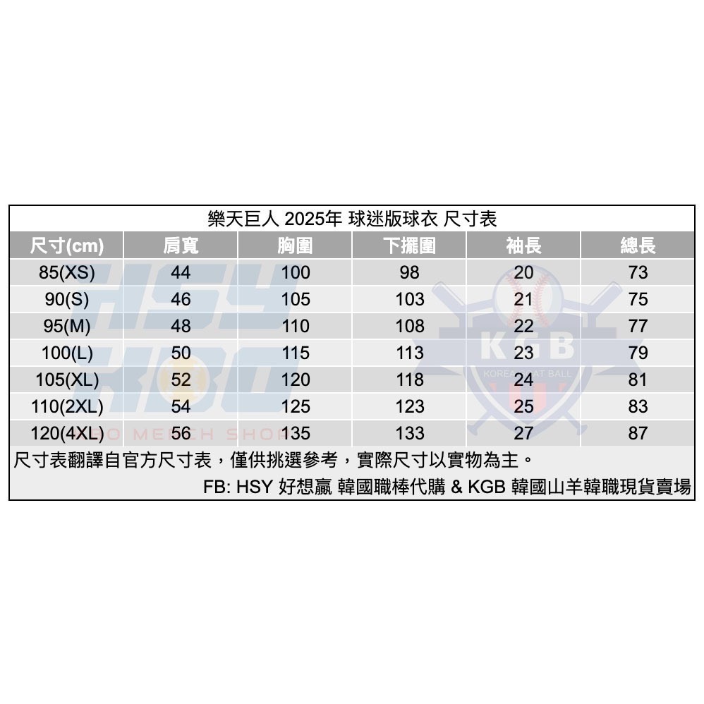 【現貨】KBO 韓國職棒 樂天巨人 2025年 球迷版球衣 客場藍 客製化燙字 94號 睦那京 105號(XL)-細節圖4