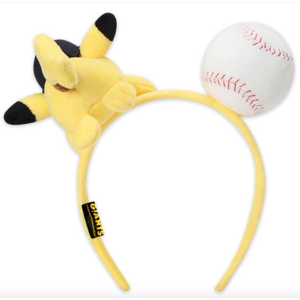 【現貨】KBO 韓國職棒 樂天巨人 寶可夢 聯名應援髮箍 皮卡丘款-細節圖2