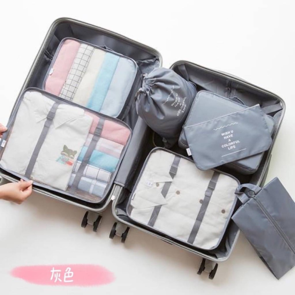 多功能旅行七件套收納包 衣物分類/整理/收納套裝-細節圖10