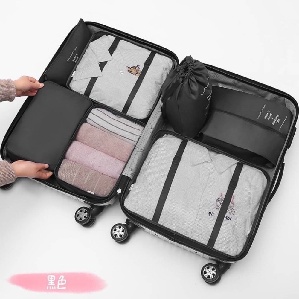 多功能旅行七件套收納包 衣物分類/整理/收納套裝-細節圖11