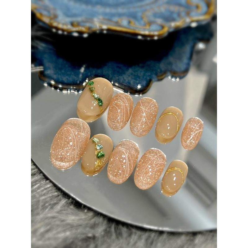 穿戴甲 手工穿戴甲 美甲 小資系列 仙氣飄飄 氣質女伶-細節圖2