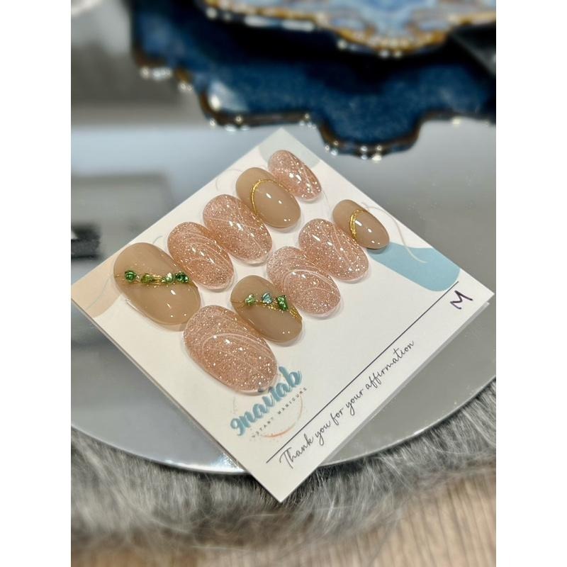 穿戴甲 手工穿戴甲 美甲 小資系列 仙氣飄飄 氣質女伶-細節圖4