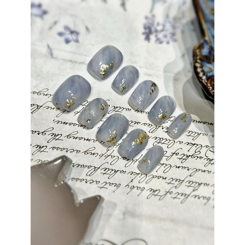 穿戴甲 手工穿戴甲 美甲 小資系列 漫天雲海-細節圖3