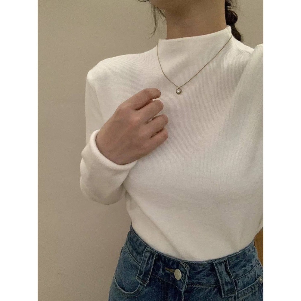 202512歐洲旅拍新品💘台中現貨 抗起球面料 包色打底衣 闆娘自留款-細節圖2