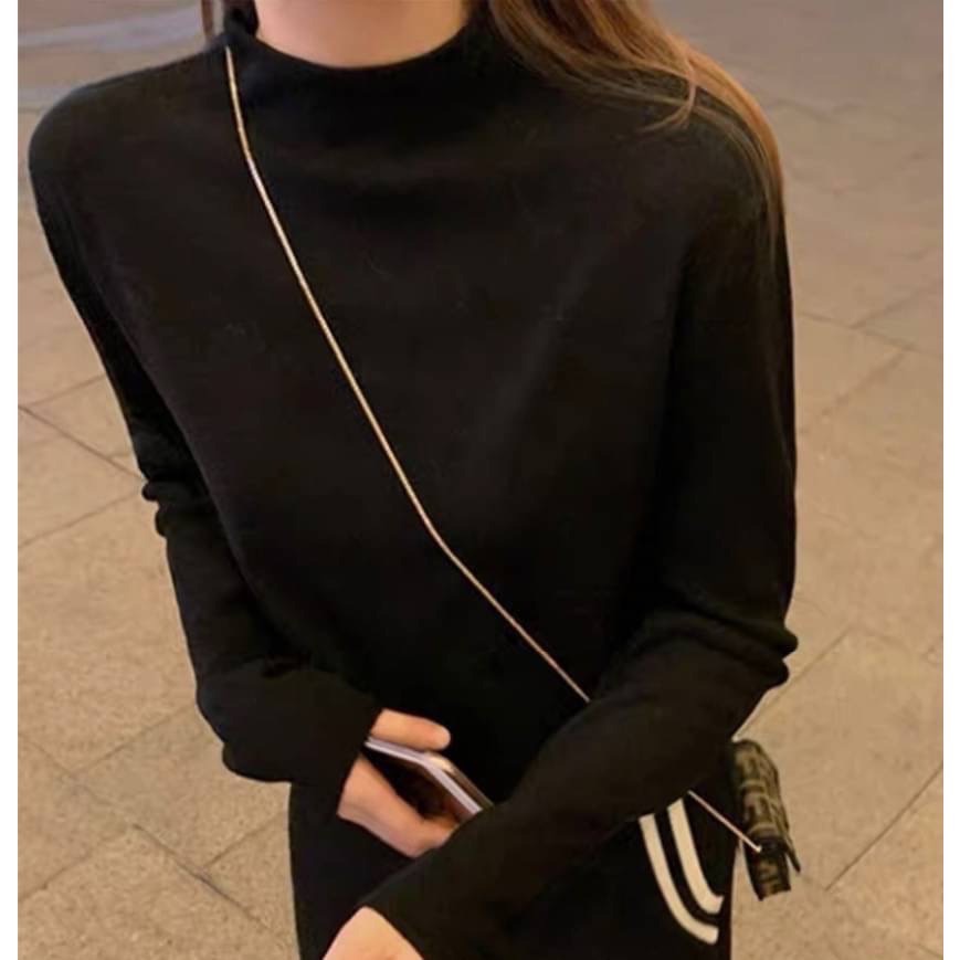 202512歐洲旅拍新品💘台中現貨 抗起球面料 包色打底衣 闆娘自留款-細節圖4