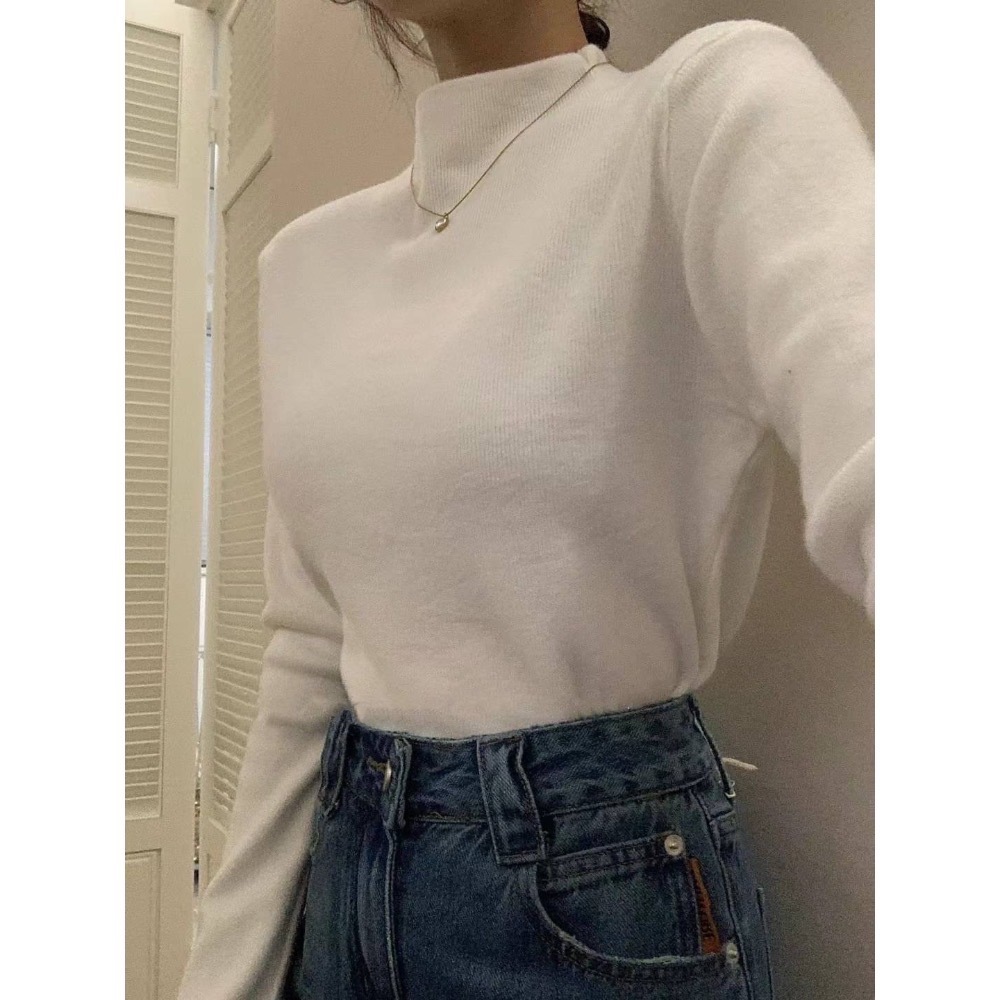 202512歐洲旅拍新品💘台中現貨 抗起球面料 包色打底衣 闆娘自留款-細節圖6