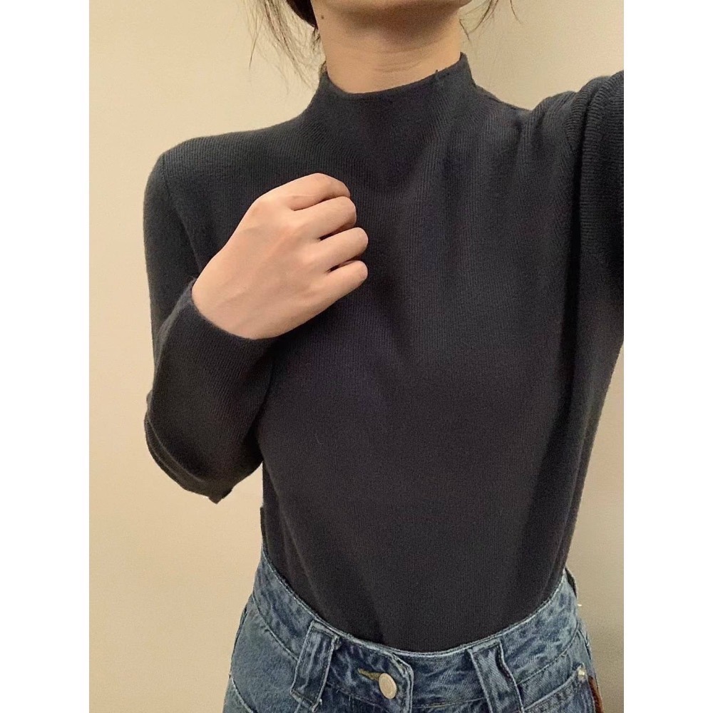 202512歐洲旅拍新品💘台中現貨 抗起球面料 包色打底衣 闆娘自留款-細節圖7