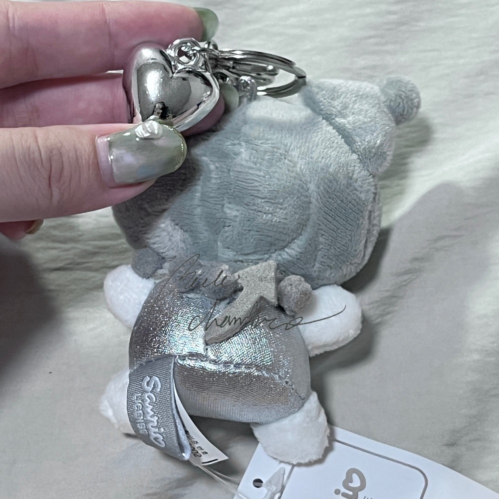 台中現貨y2k風🇰🇷正版最新銀色三麗鷗娃娃愛心💗吊飾售完為止 庫洛米美樂蒂布丁狗帕恰狗大耳狗玉桂狗凱蒂貓Kitty-細節圖9