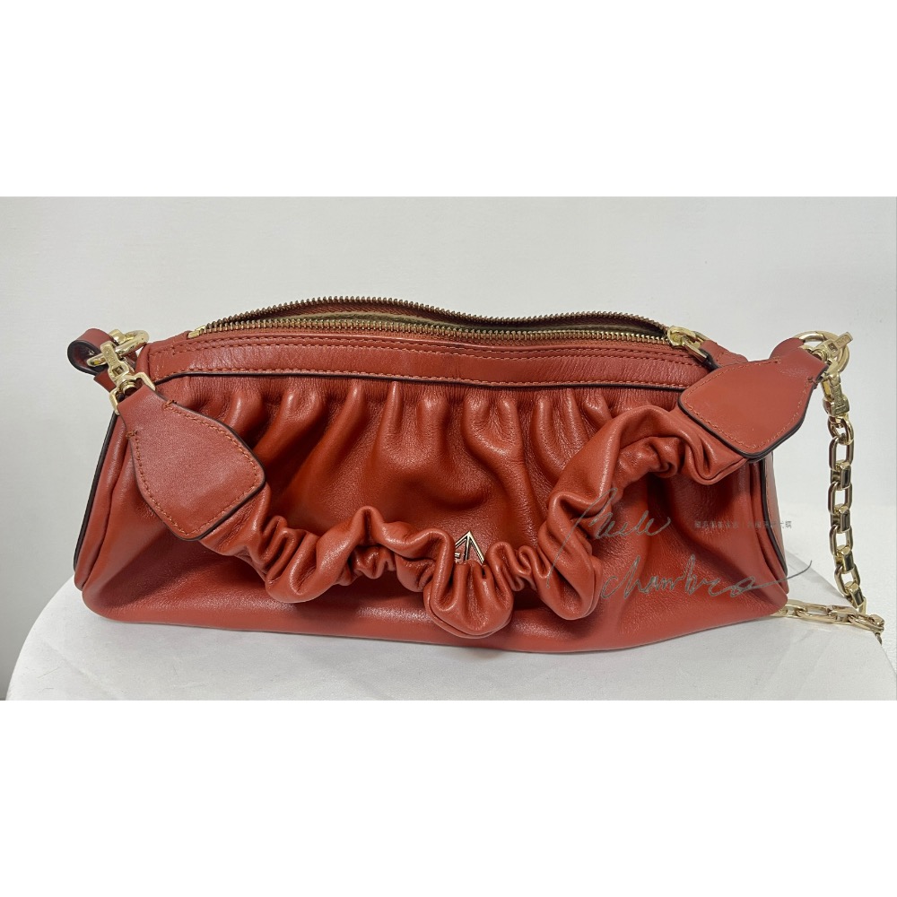 免運實拍 MANU Atelier 土耳其箭頭包 2WAY 雙背帶 抓皺 雲朵包 鍊條-細節圖10