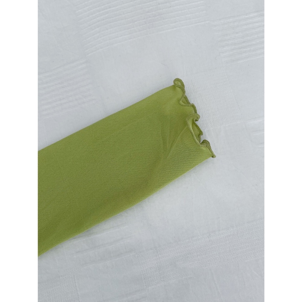 台中現貨⚡️韓系春夏必搭 彈性 超多色木耳邊堆堆領網紗長袖薄款上衣修身顯瘦打底衫-細節圖11