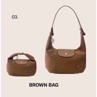 台中現貨 泰國Pony包品牌 小號MoYa 任2顆折100 麂皮材質 掀蓋腋下包 多背法 手提/肩背/斜跨-規格圖11