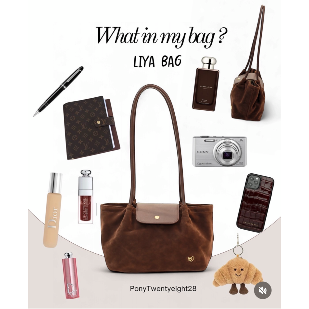 泰國Pony包品牌 LI-YA 任2顆折100 麂皮材質  肩背包-細節圖2