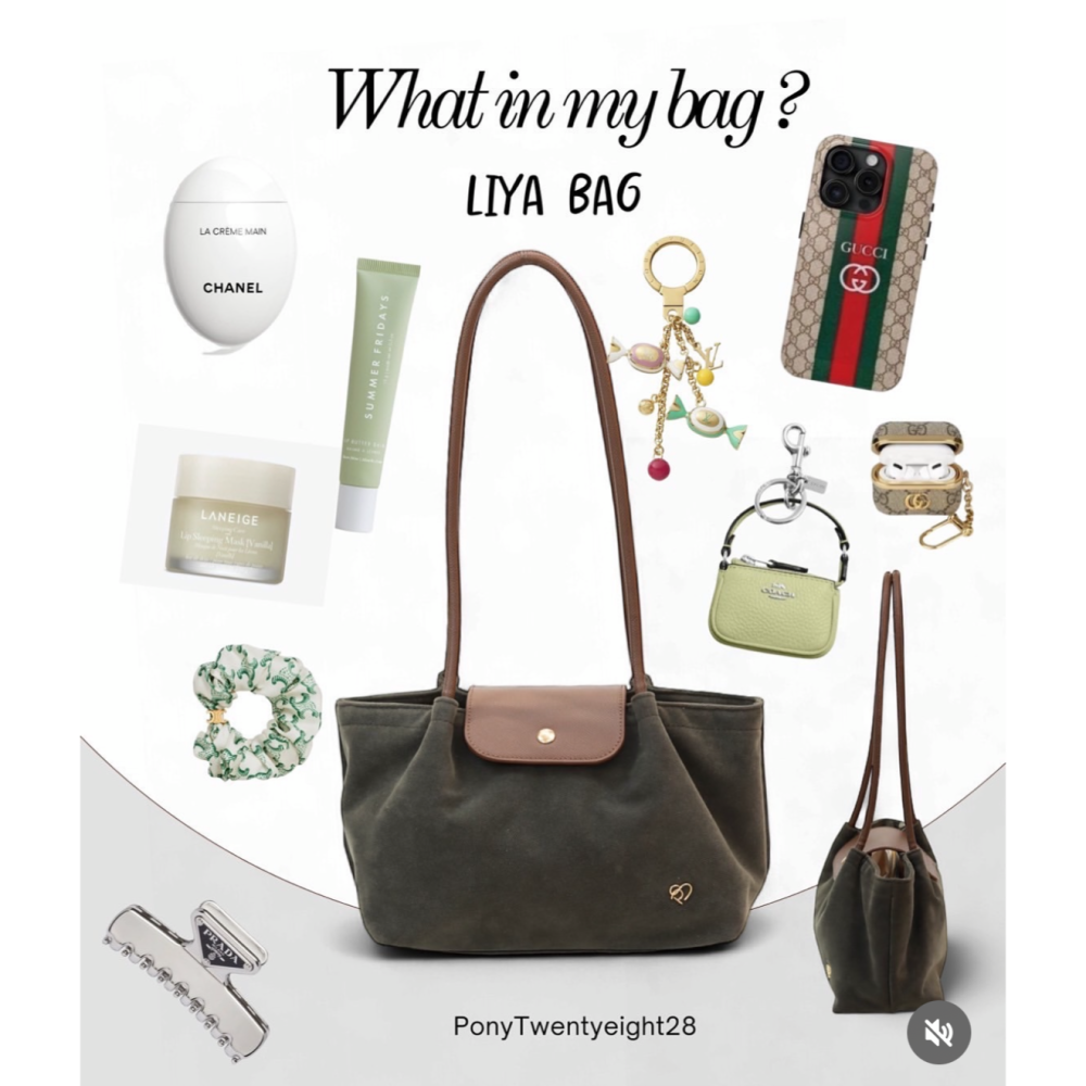 泰國Pony包品牌 LI-YA 任2顆折100 麂皮材質  肩背包-細節圖3