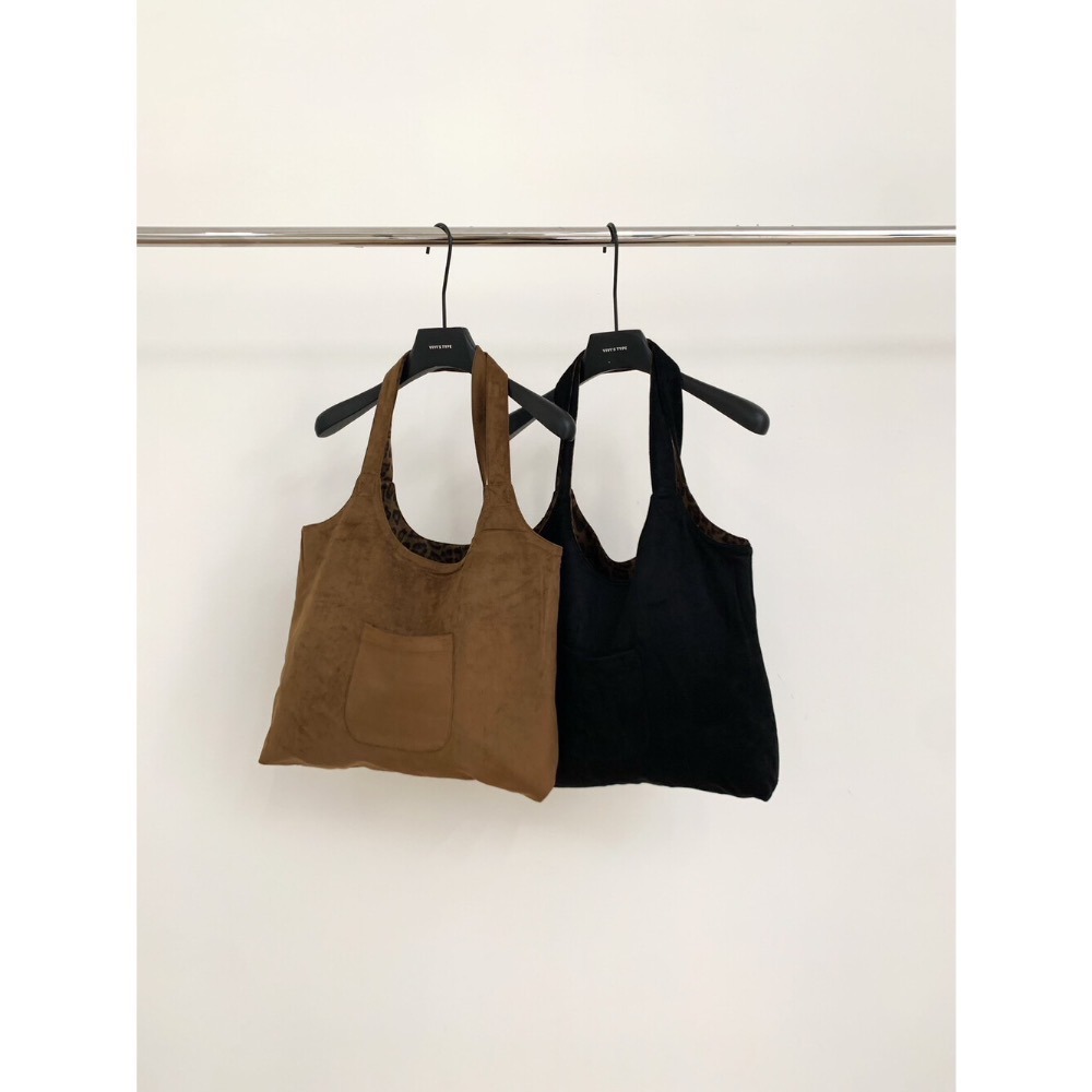 ［台中現貨⚡️］202511小資💘詢問度爆表 雙面麂皮豹紋A4大容量托特包-細節圖5