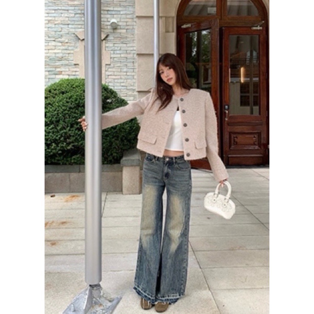 ［台中現貨⚡️］202511小資💘千金小香風～毛呢質感短版外套 $890 4色-細節圖6