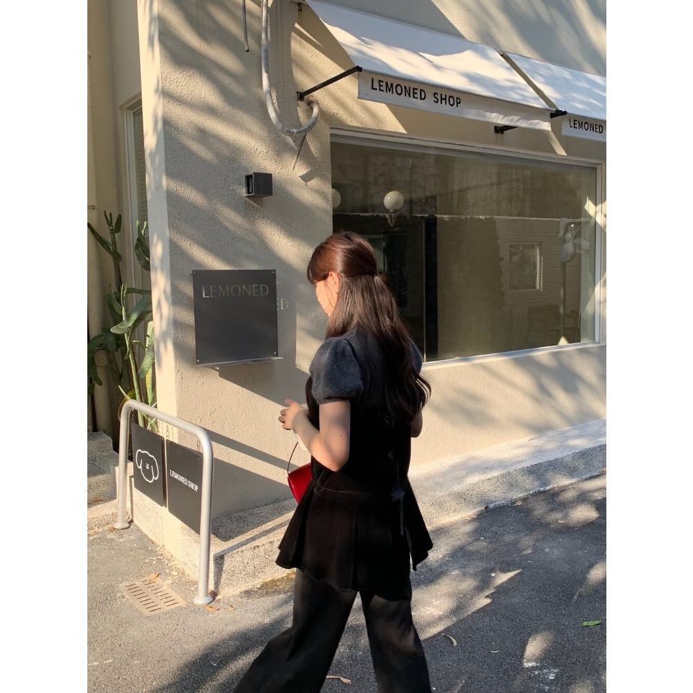 ［台中現貨⚡️］202511💘小資大胸友善🥰絲絨抽繩綁帶疊穿吊帶背心-細節圖8