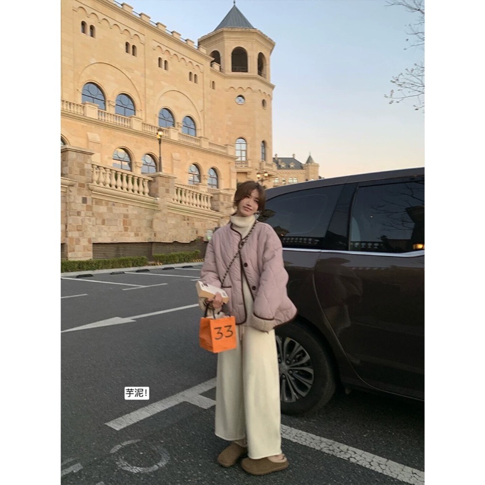 202511小資💘彎刀休閒褲 顯瘦鬆緊腰圍 大屁屁友善 不貼腿貼臀又顯瘦保暖 2色 SML-細節圖10