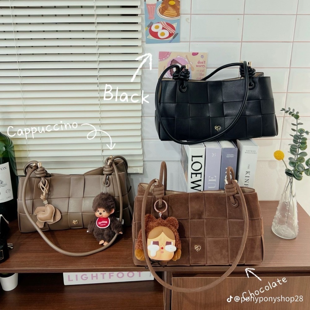 台中現貨 泰國Pony包品牌  KE-EA編織包  pony全系列任2顆折100-細節圖3