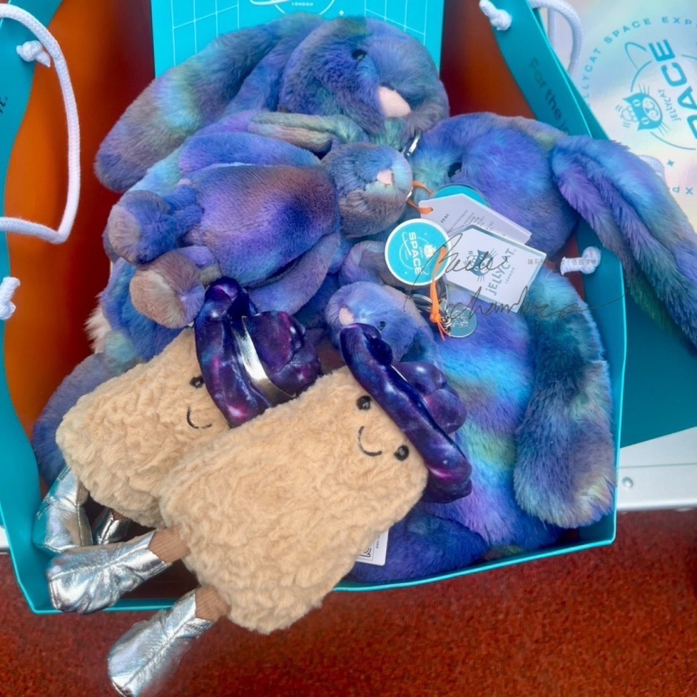 台中現貨⚡️Jellycat 太空系列 🇰🇷韓國限定快閃店 果凍貓  Space 太空兔 吊飾 花生 bunny-細節圖2