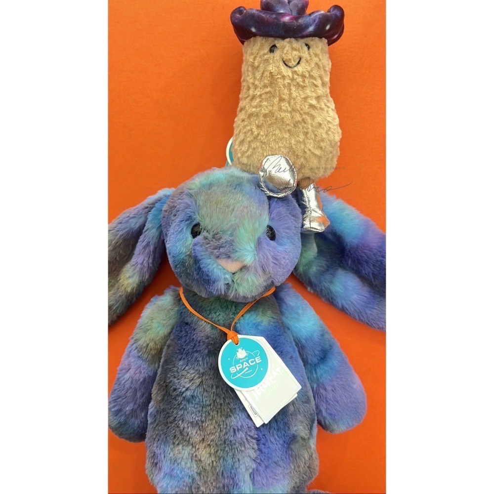 台中現貨⚡️Jellycat 太空系列 🇰🇷韓國限定快閃店 果凍貓  Space 太空兔 吊飾 花生 bunny-細節圖9