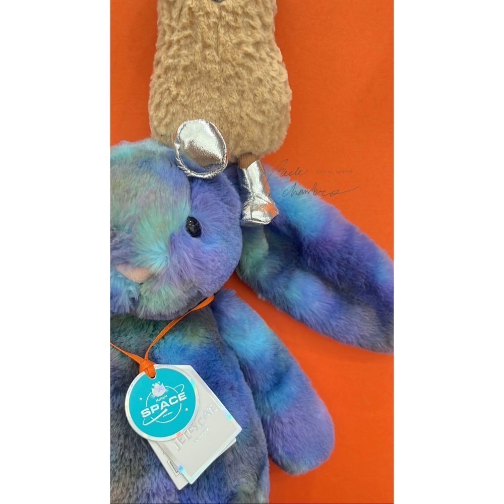 台中現貨⚡️Jellycat 太空系列 🇰🇷韓國限定快閃店 果凍貓  Space 太空兔 吊飾 花生 bunny-細節圖6