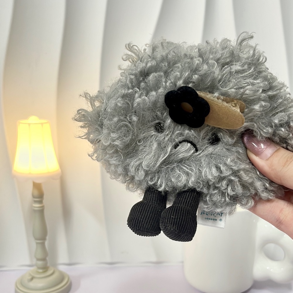 台中現貨⚡️氣噗噗烏雲☁️ 預購溫柔白雲Jellycat吊飾/鑰匙圈-細節圖7